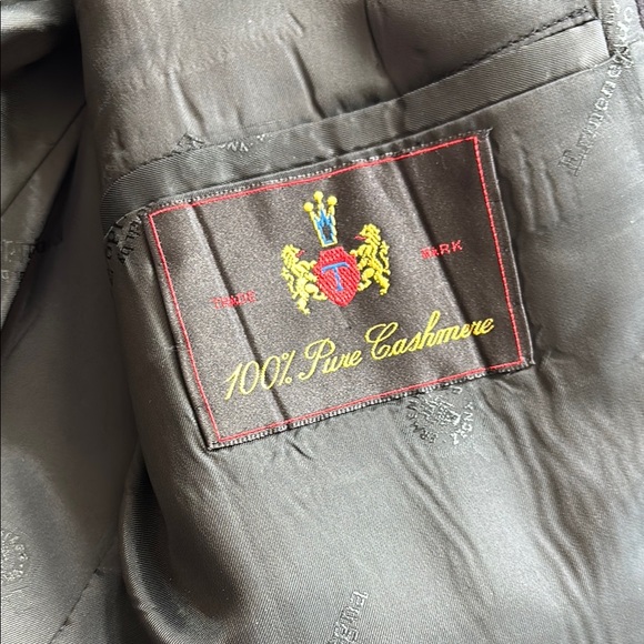 Ermenegildo Zenga 100% Cashmere Dark Grey/ Black Jacket - Picture 5 of 16